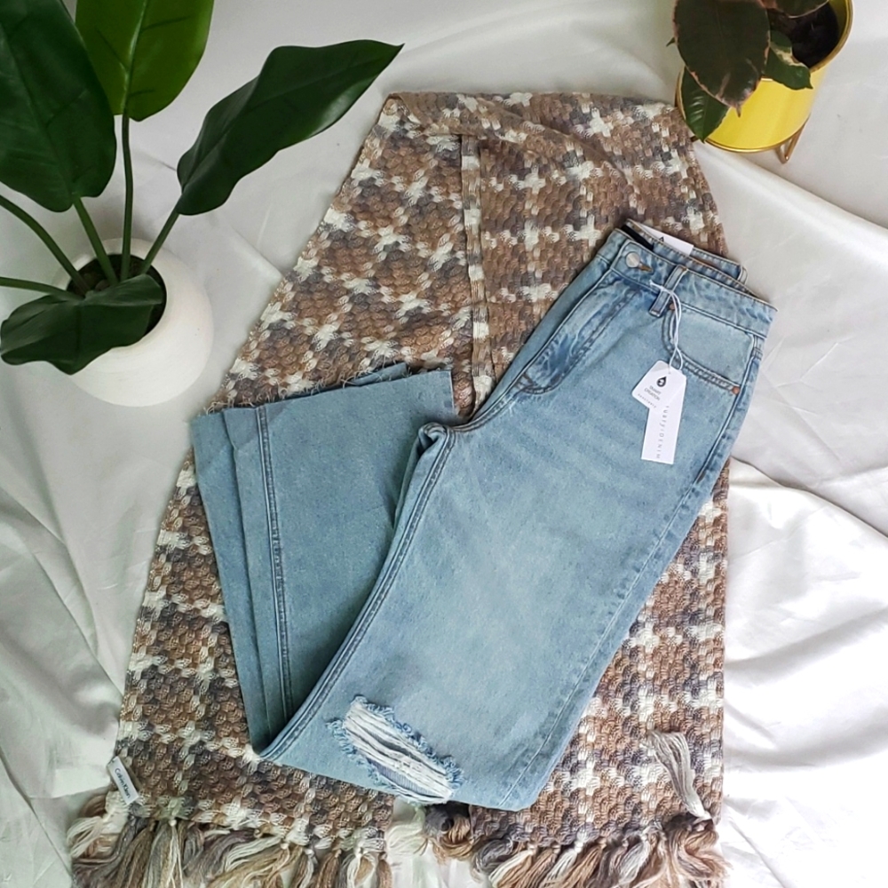 Sanctuary The Flashback High Rise Wide Leg w/Split Hem Super Fade Cruze Size 27